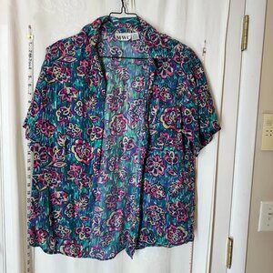Vintage MWC Floral Silk Shirt